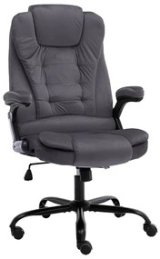 vidaXL Cadeira de escritório veludo cinzento-escuro