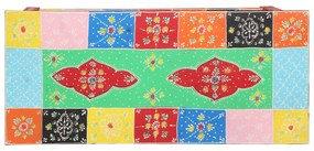 Mesa de Consola vidaXL com Gavetas Multicolorida em Madeira Engenharia