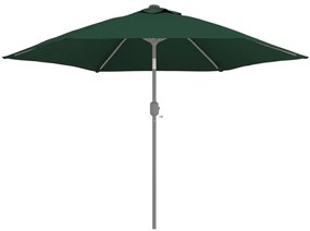 Tecido de substituição p/ guarda-sol de exterior 300 cm verde
