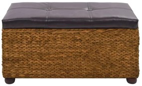 Conjunto de bancos 2 pcs erva marinha castanho