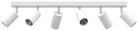 Spotlight de Teto 6 Direções Ajustáveis Branco GU10