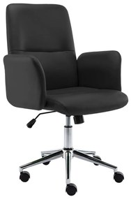 283549 vidaXL Cadeira de escritório em couro artificial preto