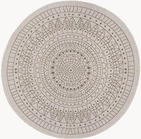 Tapete redondo reversível para interior e exterior Porto