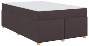 Estrutura de cama com colchão Castanho escuro 120 x 200 cm