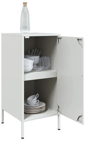 Aparadores 2 pcs 36x39x79 cm aço branco