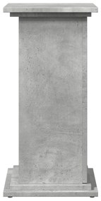 Suporte expositor c/ arrumação deriv. madeira cinzento cimento