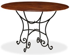Mesa jantar acácia maciça c/ acabamento a mel 120x76 cm