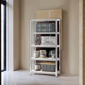 Estante para cargas pesadas 40 x 90 x 180 cm prateado