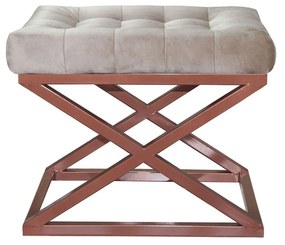 Pouffe Capraz – Copper Cream – 50 cm x 42 cm x 40 cm