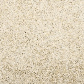 Tapete shaggy de pelo alto PAMPLONA Ø 100 cm dourado