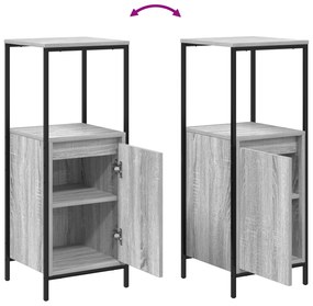 Conjunto de Móveis para a Casa de Banho 5 Peças vidaXL Cinza Sonoma em