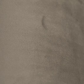 Abajur de veludo Taupe 25/25/25 com interior dourado