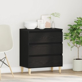 Sideboard vidaXL Preto Carvalho 60x35x70 cm em Madeira Derivada
