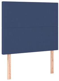 Estrutura de cama sem colchão 90x200 cm tecido azul