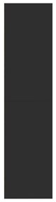Roupeiro 80x50x200 cm derivados de madeira preto