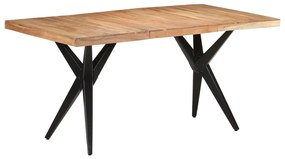 Mesa de jantar 160x80x76 cm madeira de acácia maciça