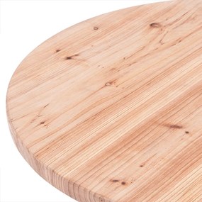 Mesa dobrável alta em madeira maciça Ø80 x 111 cm Castanho