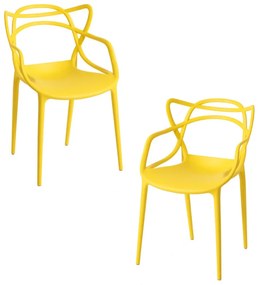 Pack 2 Cadeiras Korme - Amarelo