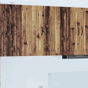 vidaXL Armário de Cozinha Kalmar 2 pcs Madeira antiga 30 x 31 x 80 cm