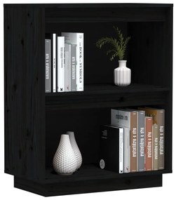 Armário consola 60x34x75 cm pinho maciço preto