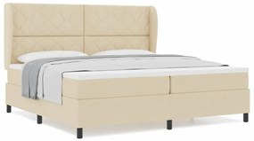 Cama Box com Colchão - Creme - 200x200 cm