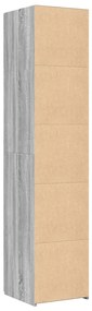 Armário alto 40x42,5x185 cm derivados de madeira cinza sonoma