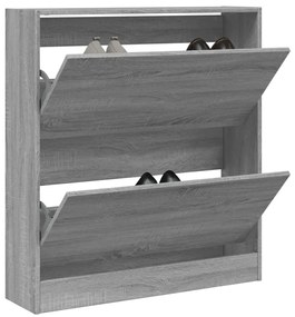 Sapateira 80x21x87,5 cm derivados de madeira cinzento sonoma