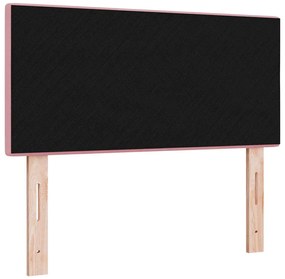 Cabeceira vidaXL Botões Almofadados Rosa 80 cm Veludo