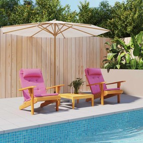 vidaXL Almofadões p/ cadeira adirondack 2 pcs tecido oxford rosa