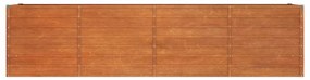 Canteiro de jardim 320x80x77 cm aço corten cor enferrujado