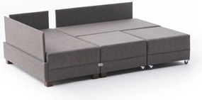 Sofá-Cama de Canto Fly – Castanho – 210x70x280 cm