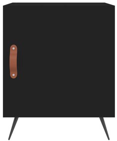 Mesa de cabeceira 40x40x50 cm derivados de madeira preto