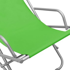 Cadeiras de baloiço 2 pcs aço verde