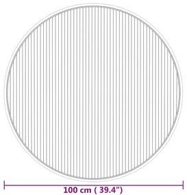 Tapete redondo 100 cm bambu natural