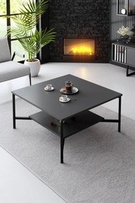 Mesa de Centro Black Line – Antracite – 80x80x40 cm
