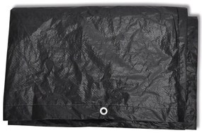 Capas mobiliário jardim 2 pcs mesa ténis 8 ilhós 160x55x182 cm