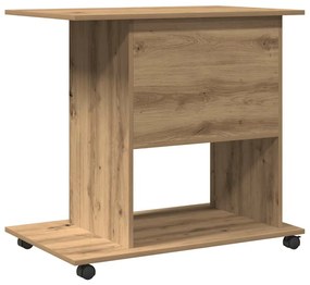 Mesa para computador carvalho artesanal 80x50x75 cm