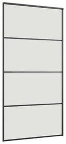 Porta desliz. c/ conj. ferragens 102,5x205cm vidro ESG preto