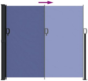 Toldo lateral retrátil 180x600 cm azul