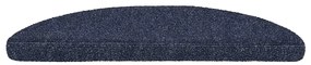 Tapetes de escada adesivos 30 pcs 56x17x3 cm azul