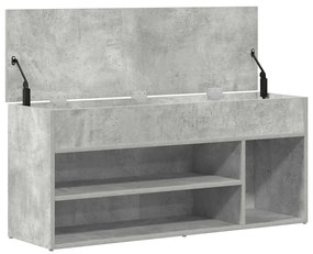 Banco sapateira 102x30,5x45 cm derivados cinzento cimento