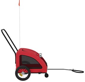 Reboque bicicleta animais tecido oxford/ferro vermelho