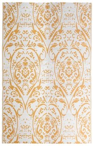 Tapete de exterior 190x290 cm ARAKIL PP laranja e branco