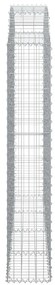 Cesto gabião arqueado 200x30x160/180 cm ferro galvanizado