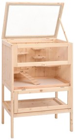 Gaiola para hamster 55x40x80 cm madeira de abeto maciça
