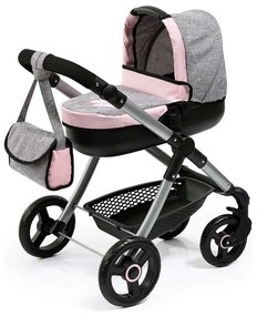 Carrinho para Bonecas Reig Stule Pram Cinzento 63 cm