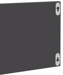 Estantes de parede 4pcs derivados de madeira cinza brilhante