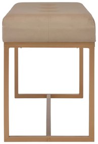 Banco 80 cm veludo bege