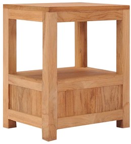 Mesa de cabeceira 40x30x50 cm madeira de teca maciça