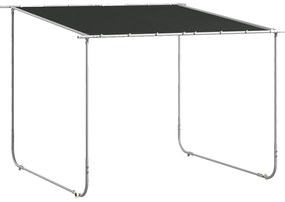 Pérgola 3x3 m Pérgola de Jardim com Rodas Proteção UV 30+ com Sacos de